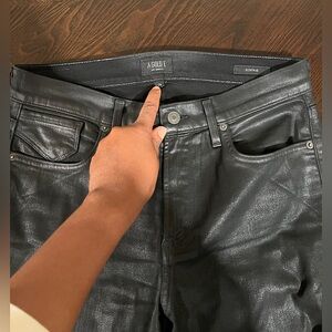 AGOLDE BLACK WAX JEANS SIZE 28 | PRE OWNED CONDITION